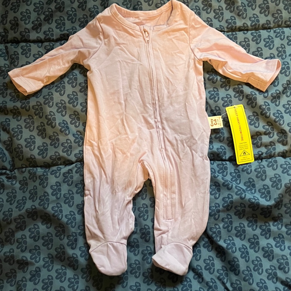 Cozy Pink Kids Footie Pajamas